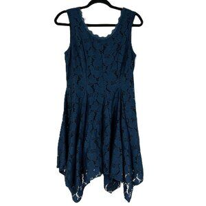 Altar'd State Floral Lace Fit Flare Dress S Sleeveless